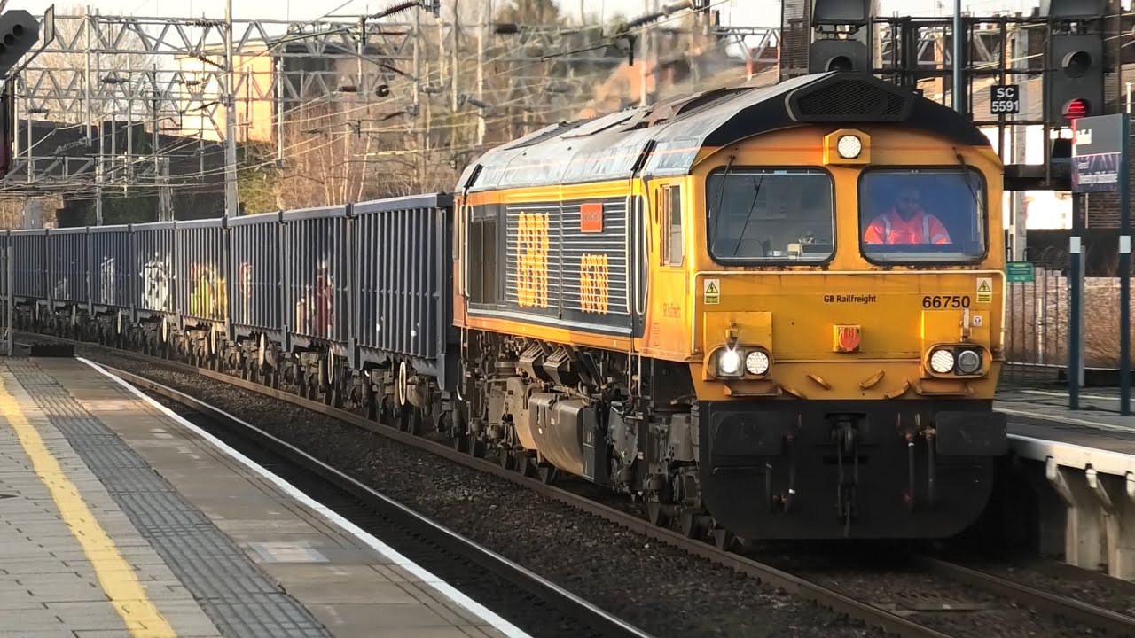 Fantastic Freight Trains at Sandbach Crewe Oxenholme Lake District Wigan NorthWestern Stafford 