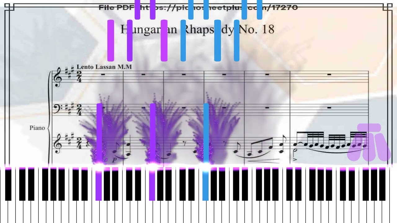 Free Piano Sheet Hungarian Rhapsody No. 18 by Franz Liszt