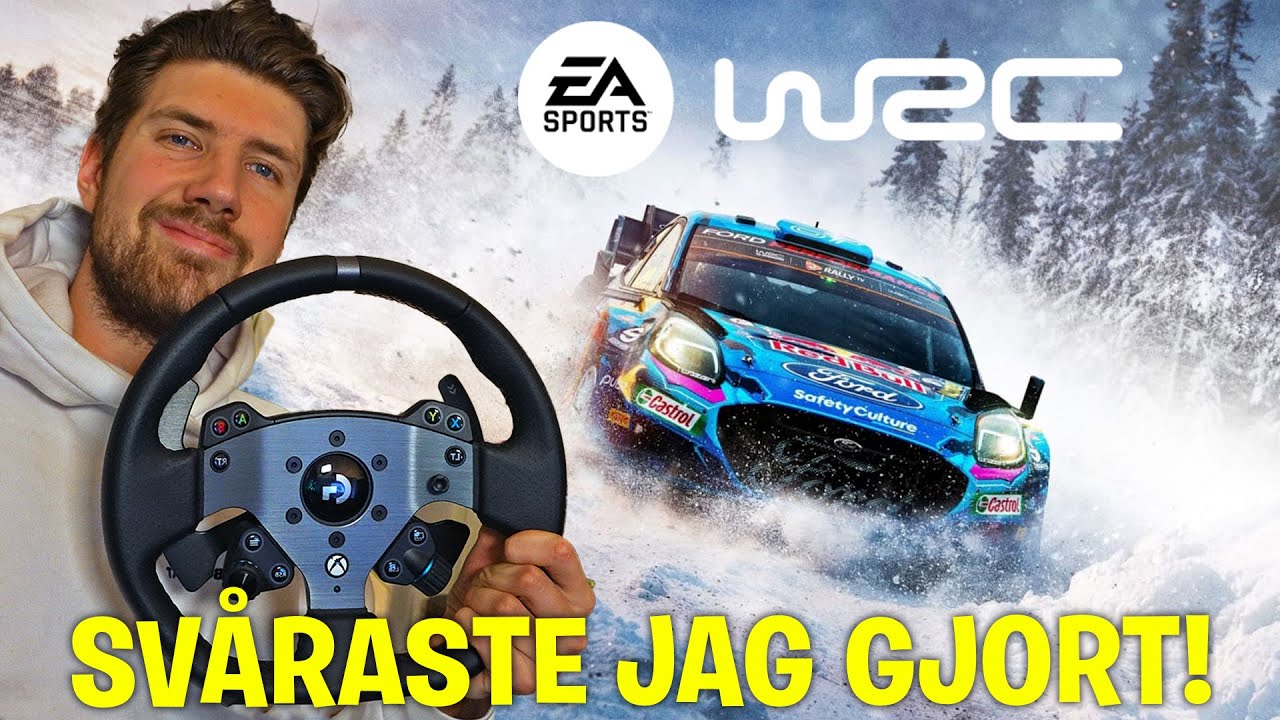 KÖR RALLY I SVERIGE MED RATT & PEDALER! *HELT NYA EA SPORTS WRC*