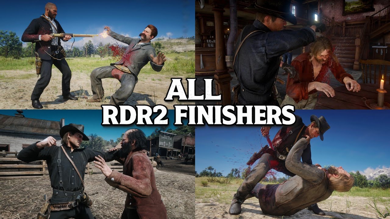 70 Rare Finishers and Takedowns | Red Dead Redemption 2