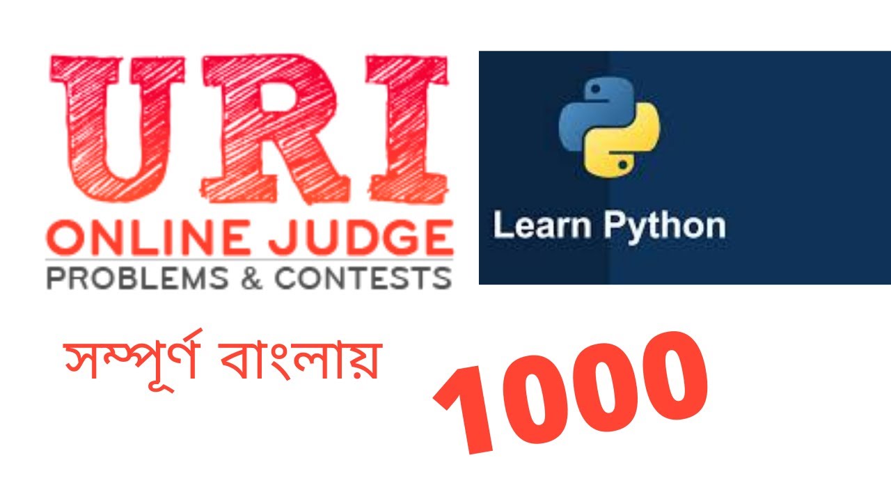 1000 uri problem solution in python / How to create uri account / first problem solution in python