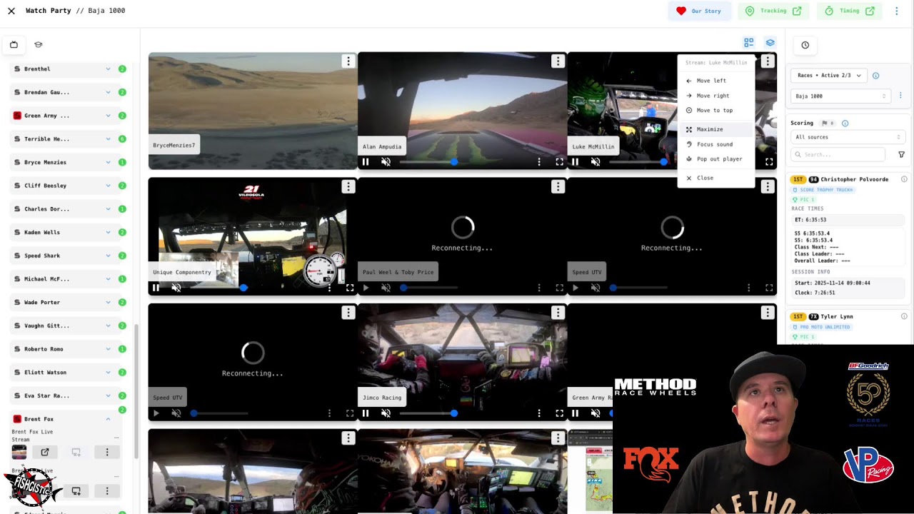Method Race Wheels Fishgistics SCORE Baja 1000 Hour 7 Presented By Fox