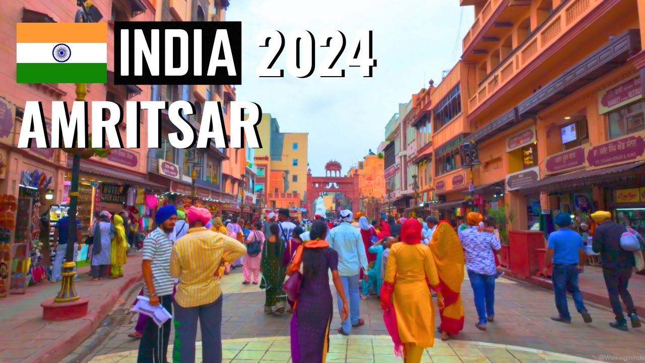 4K Walking in India 2024 - Amritsar, Punjab, India 🇮🇳