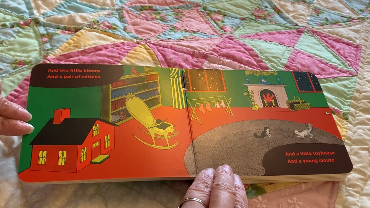 Sky and Grandma read￼s goodnight moon 🌕 
