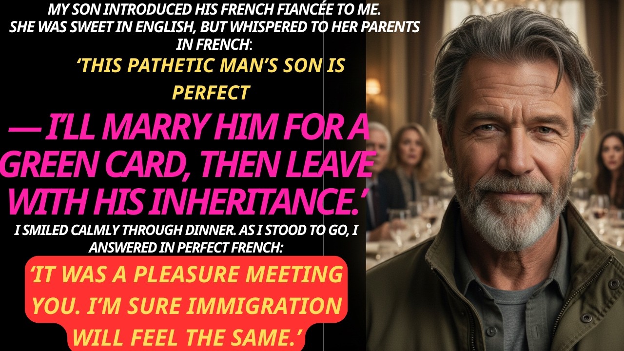My Son’s Fiancée Mocked Me In French At Dinner — I Let Her Finish First ( REVENGE STORY )