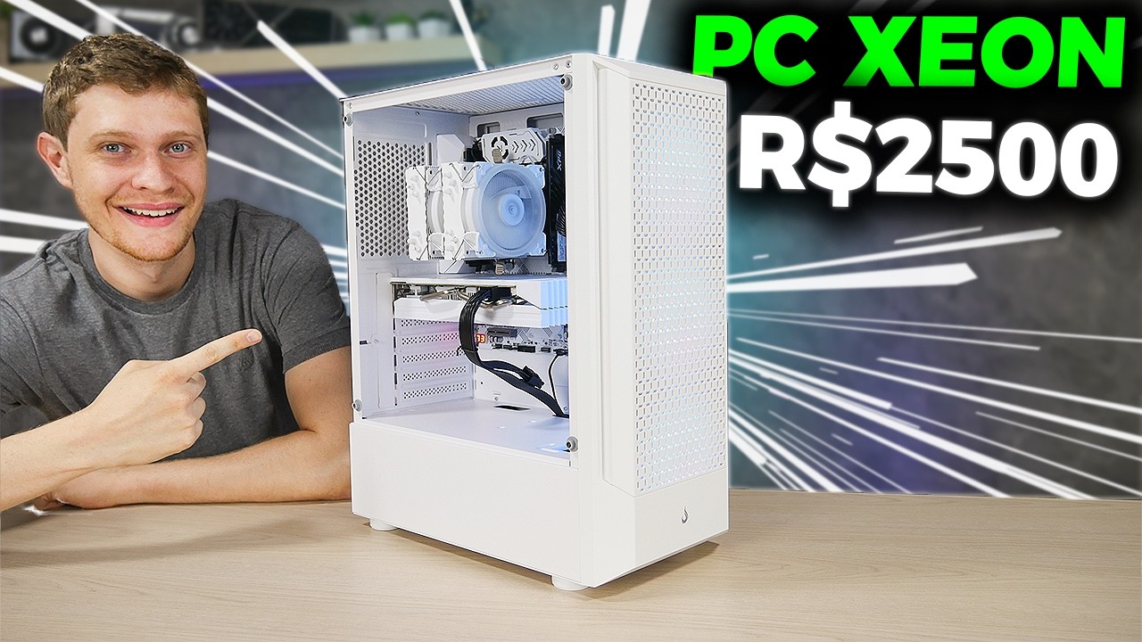 MONTEI UM PC XEON WHITE COM RX 580… RODA TUDO? (TESTES EM JOGOS)