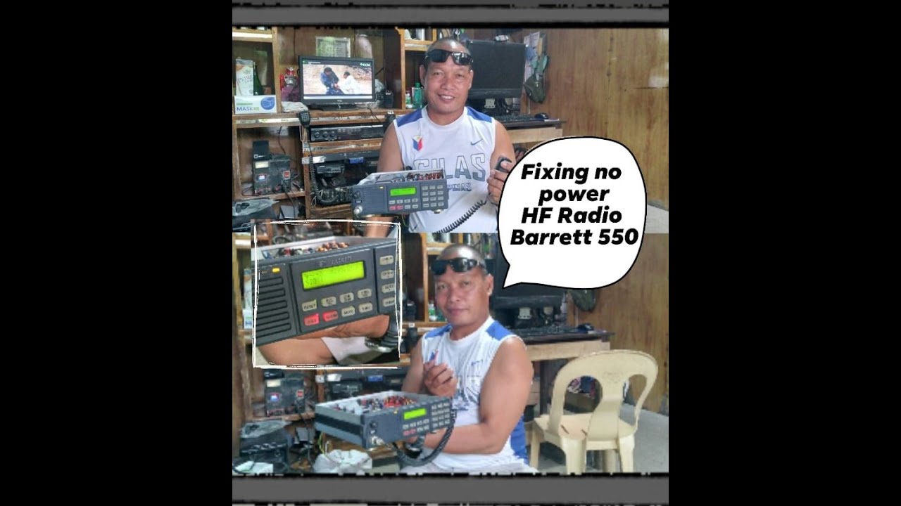 FIXING NO POWER  RADIO HF BARRETT 550