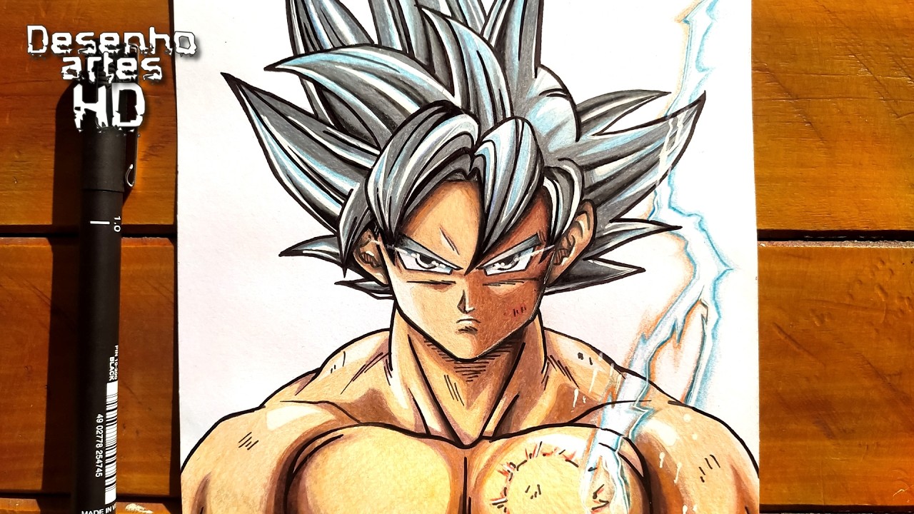 Como Desenhar Goku Ultra Instinto Passo a Passo (Passo a Passo Fácil)