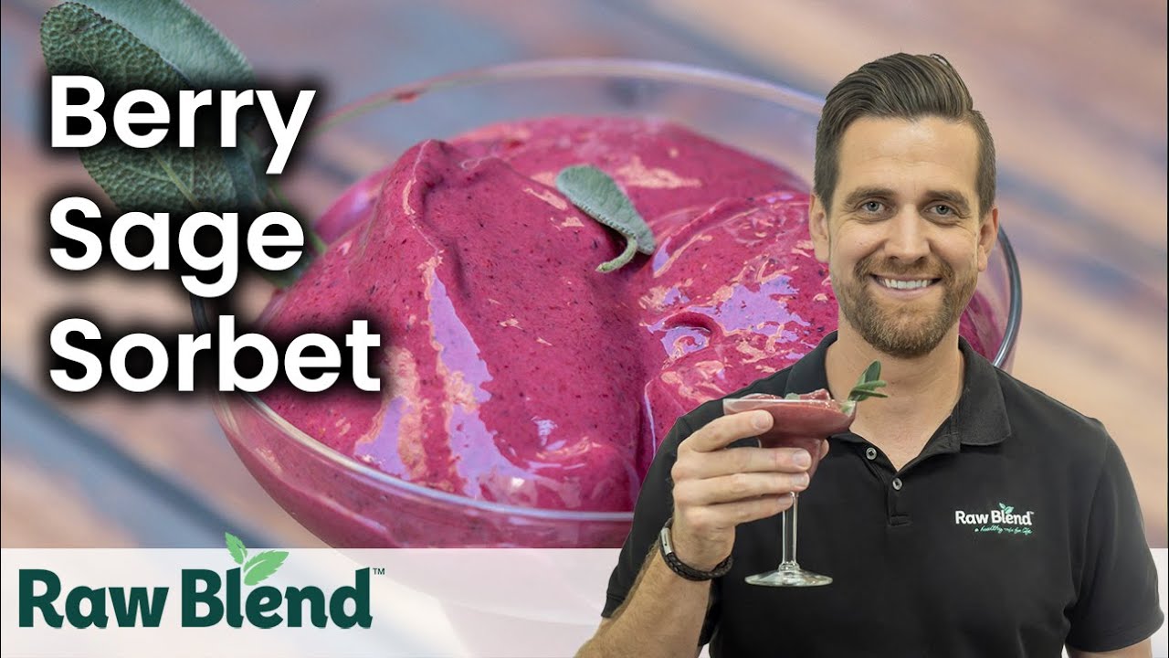 How to make Sorbet (Berry Sage Recipe) in a Vitamix Blender! | Recipe Video