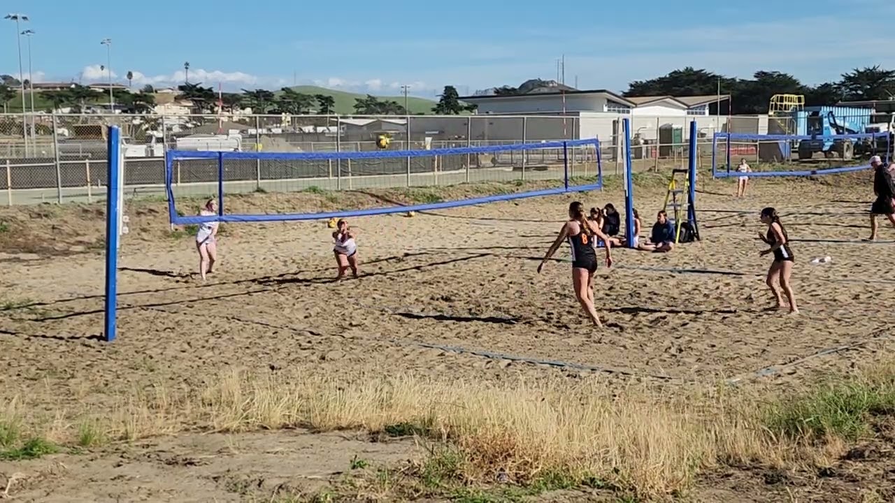 MBHS Girls Beach Volleyball Zia & Callie vs Santa Ynez 7