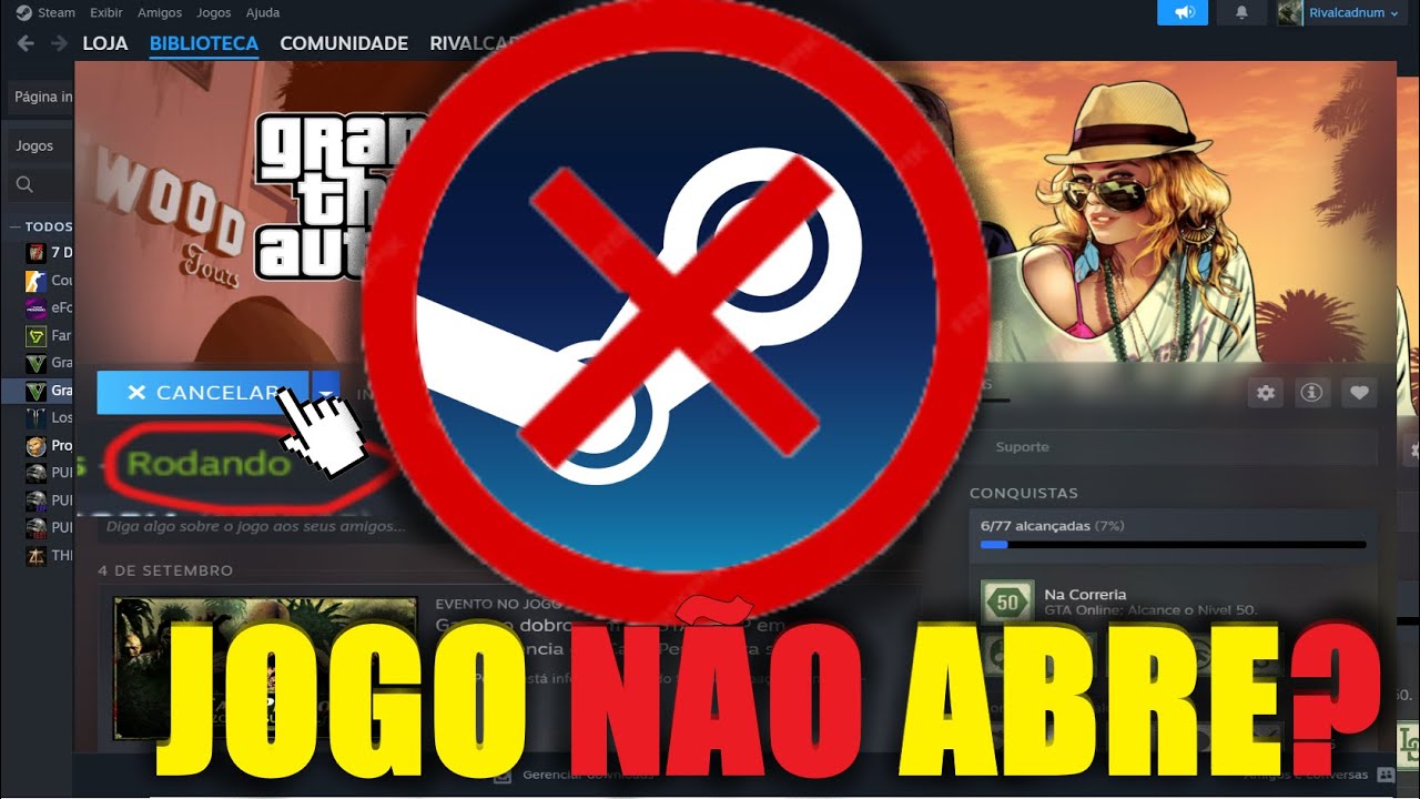 JOGO NÃO ABRE NA STEAM? ÚNICO QUE FUNCIONA!