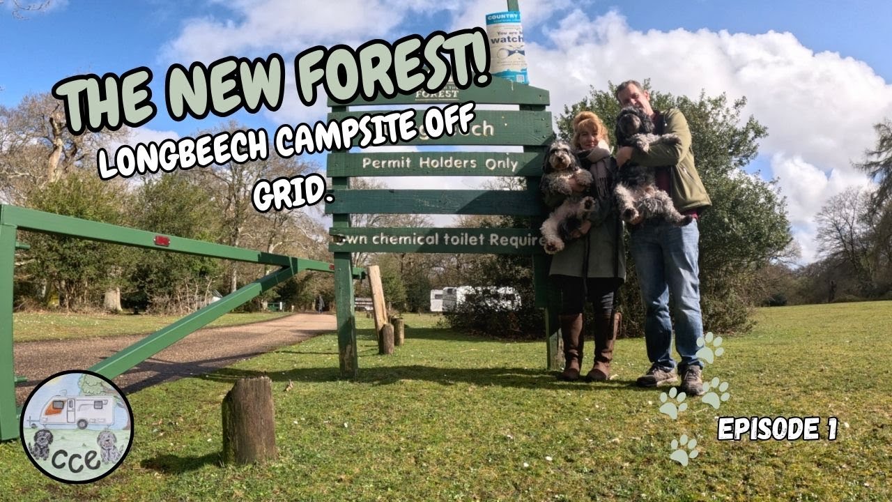 THE NEW FOREST Longbeech Campsite with our Caravan OFF GRID. Ep1