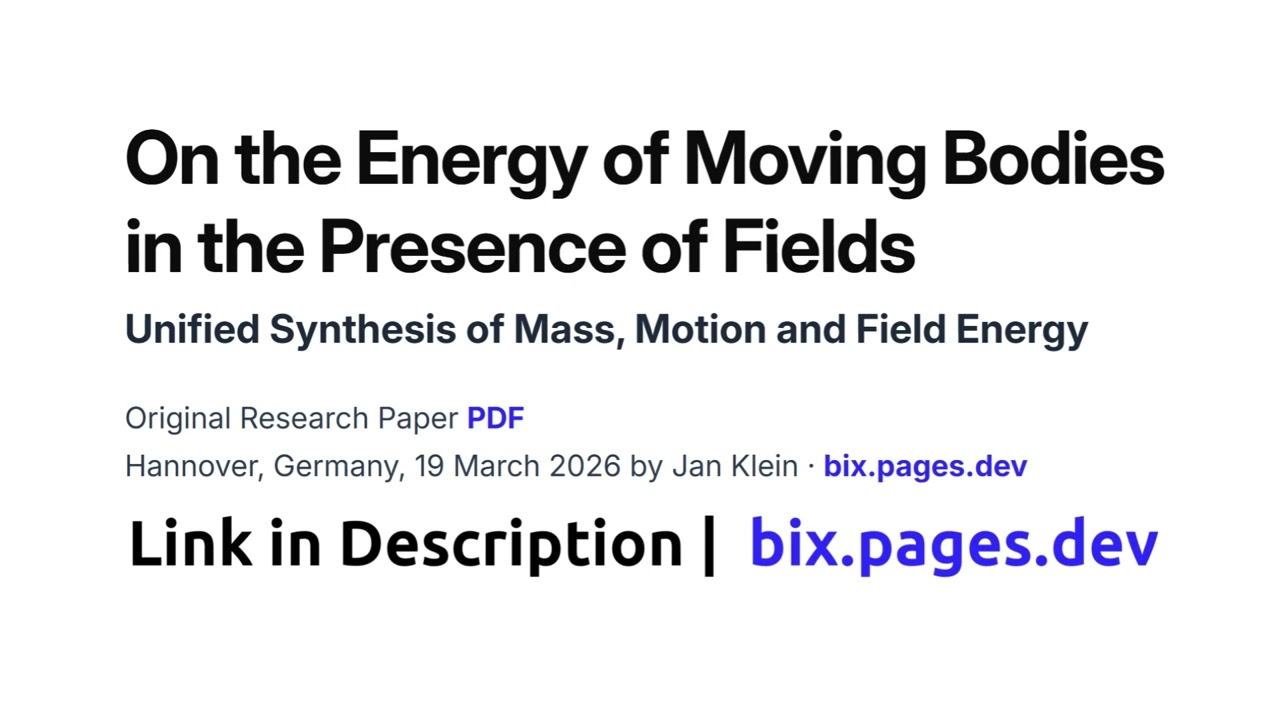 On the Energy of Moving Bodies in the Presence of Fields