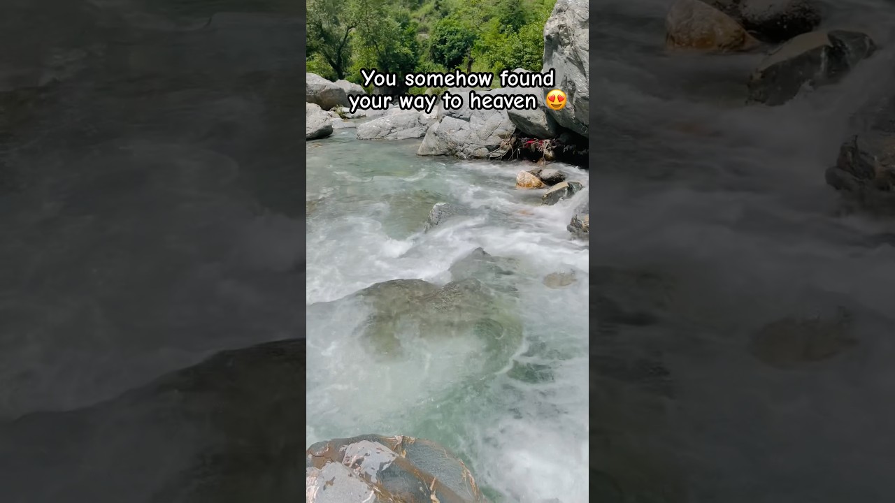 Pahado wali river view ki baat hi kuch alag hai 😍⛰️ #travel9 #travel #mountains #river #explore