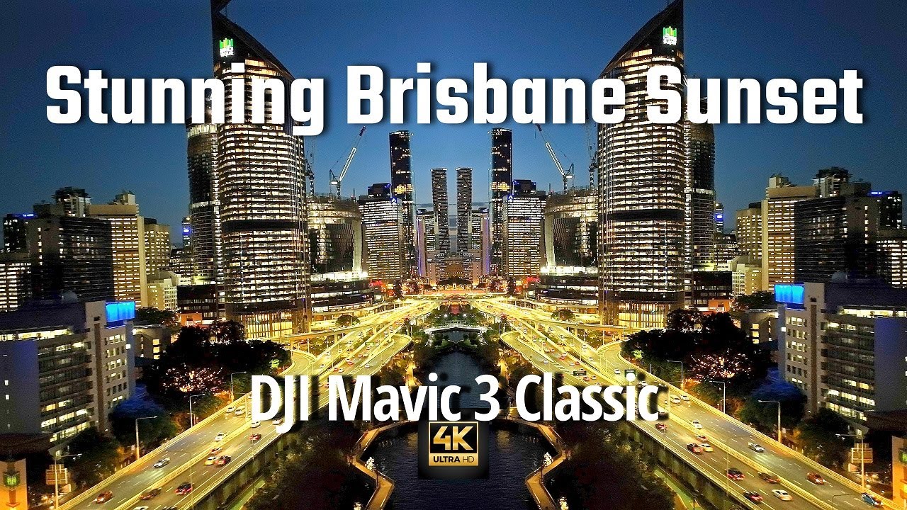Epic Brisbane City Lights Mavic 3 Classic #mattbump #2032olympicgames