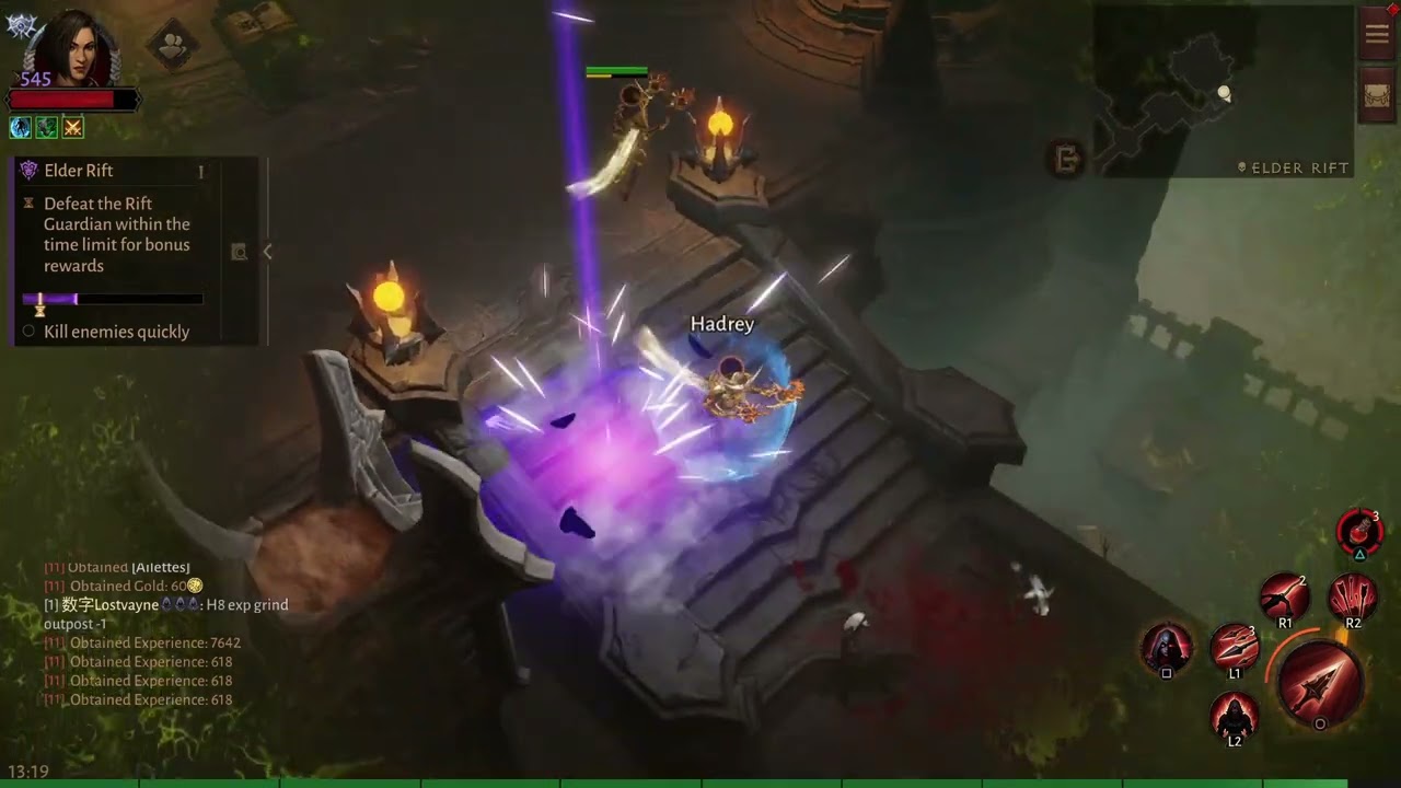 Elder Rift 10 Rare Crests Run | Diablo Immortal