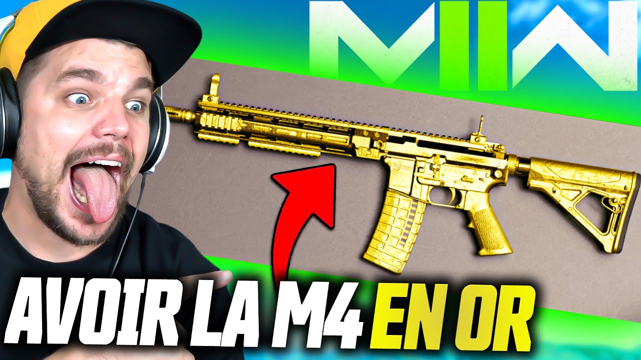 COMMENT AVOIR LA M4 en OR sur MW2  !