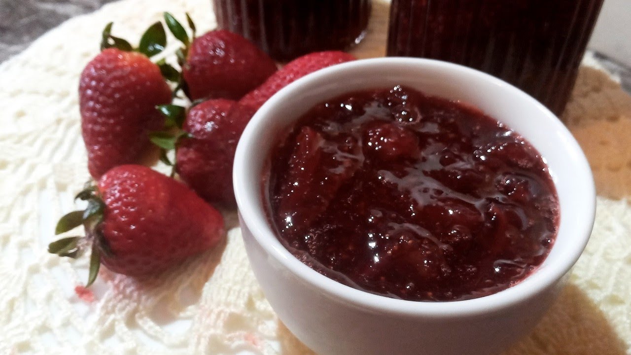 مربى الفراولة او كونفتير تالفريز بطريقة سهلة والنتيجة يا سلام confiture de fraise  fait maison