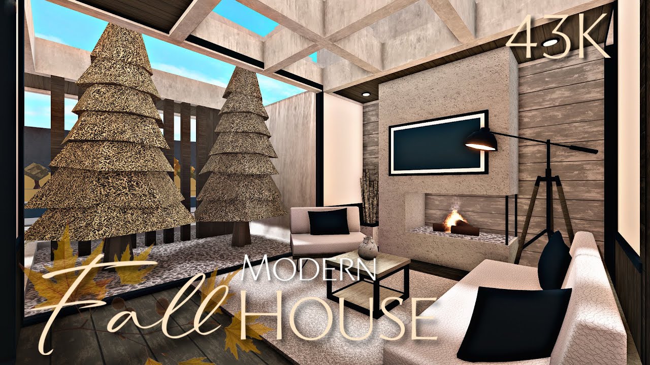 BLOXBURG: 43K 🍁FALL🍁 MODERN HOUSE | NO-GAMEPASS
