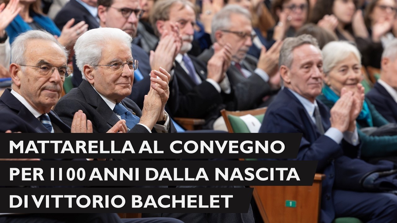 Il Presidente Mattarella al convegno 