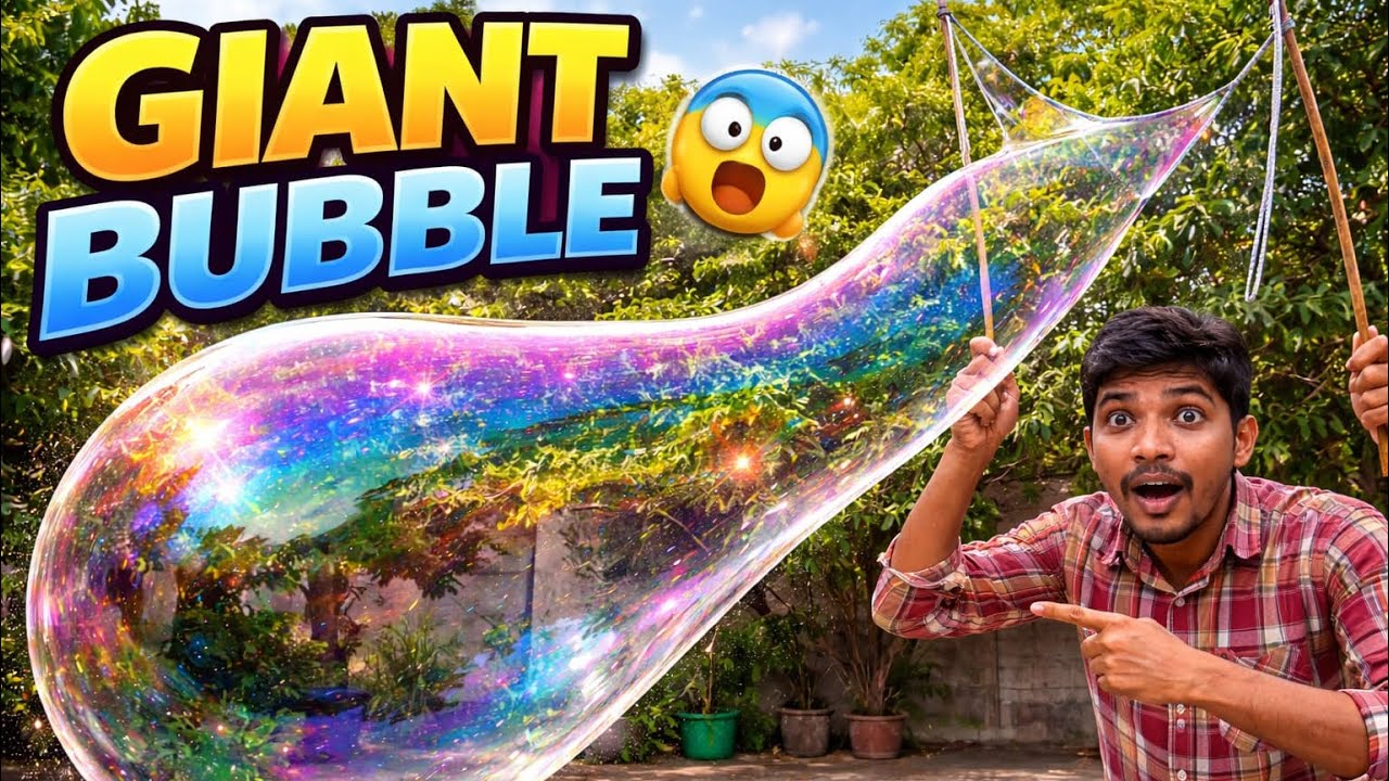 😱 Bada Bubble Kaise Banaye? | GIANT Bubble Experiment Home 🔥