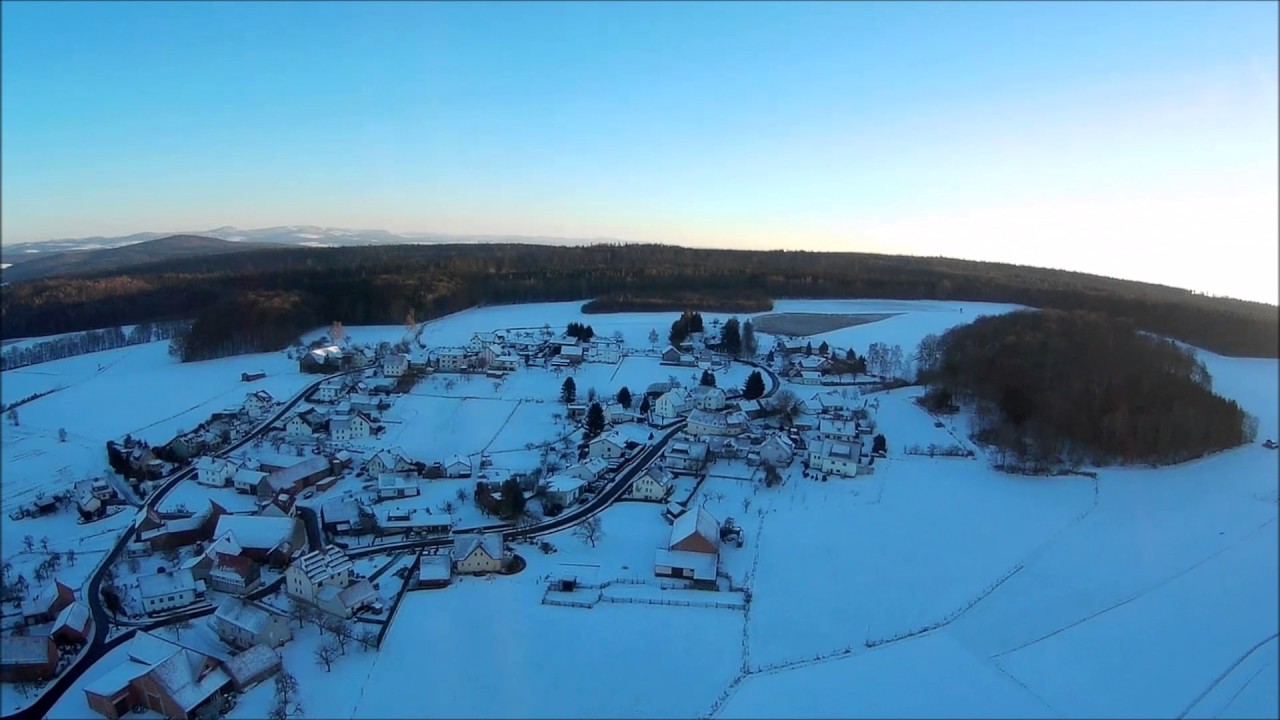 Luftbildaufnahmen Oberfeld [H&uuml;nfeld, Hessen] Runddorf Januar 2017