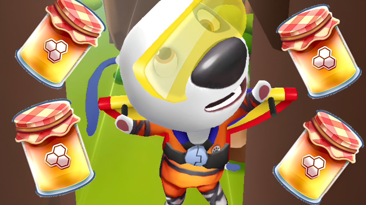 Talking Tom Gold Run Buzzing Sprint event Kung Fu Hank vs Roy Raccoon Gameplay Android ios