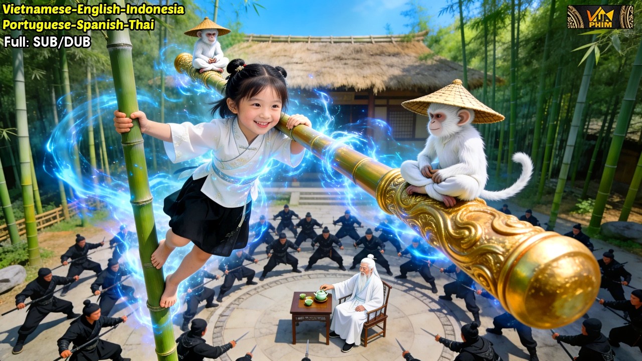 B&eacute; G&aacute;i Vua Khỉ Bị L&atilde;o Cao Thủ Ăn M&agrave;y Đ&aacute;nh L&eacute;n Liền Tung Cước Chẻ Đ&ocirc;i Ngọn N&uacute;i Khiến Cả V&otilde; L&acirc;m Sợ H&atilde;i