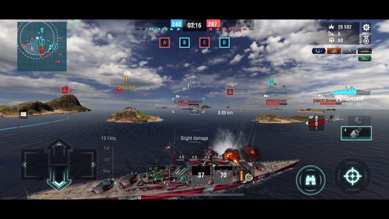 World of Warships Blitz: Tier VIII Bismarck First battle