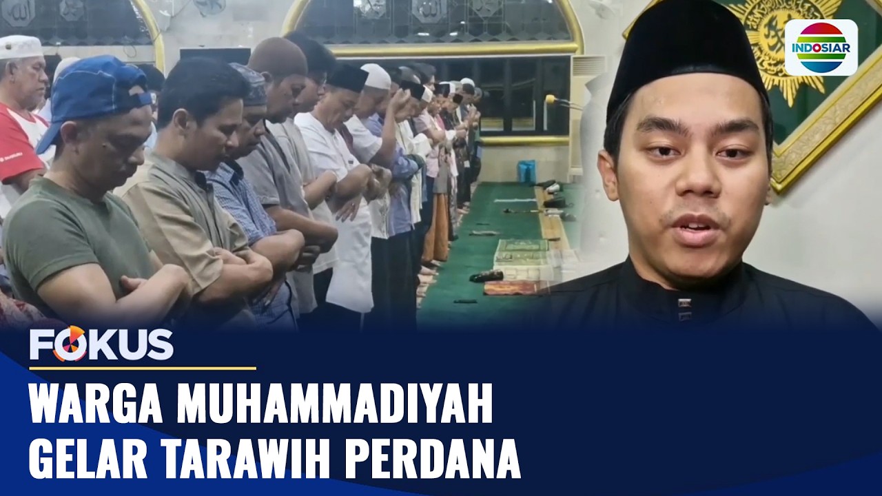 Warga Muhammadiyah Gelar Tarawih Perdana | Fokus