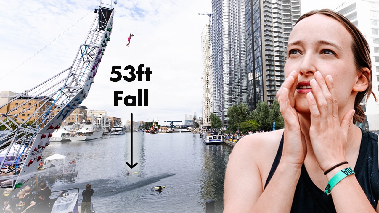 This Free Solo Boulder Has a 53ft Fall Into The Thames 🇬🇧