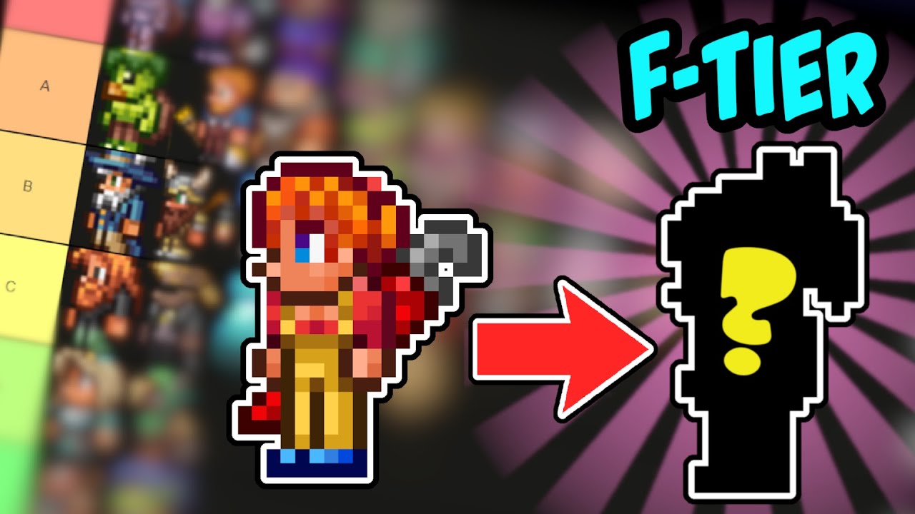 BIASED SHIMMER NPC TIERLIST Terraria 1.4.4