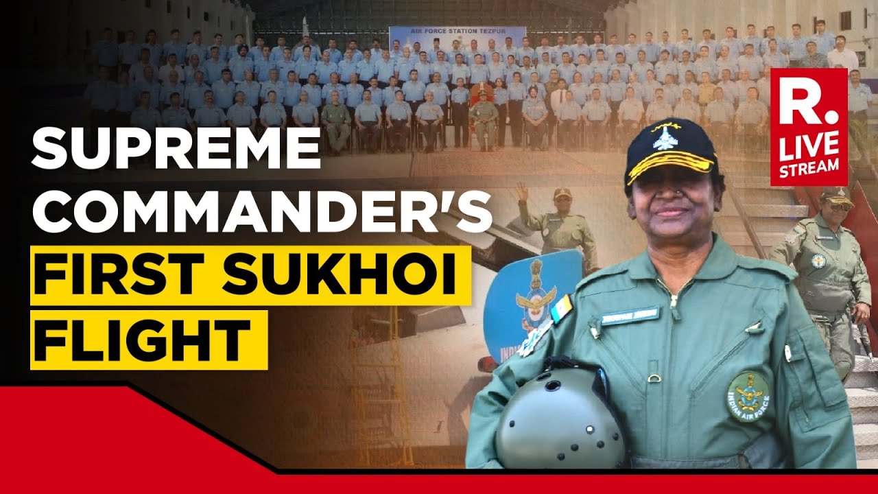 President Droupadi Murmu's Maiden Sukhoi-30 Flight LIVE: Prez Murmu In Fighter Plane