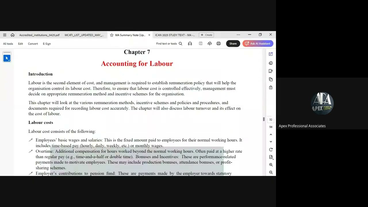 LABOUR COSTS, TYPES, REMUNERATION & TURNOVER 
