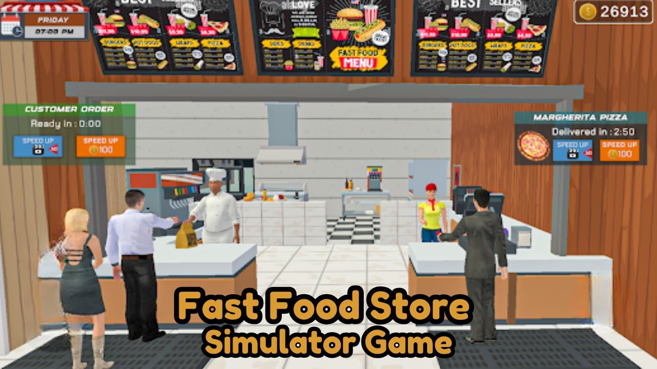 Fast Food Store Simulator Game Android Gameplay