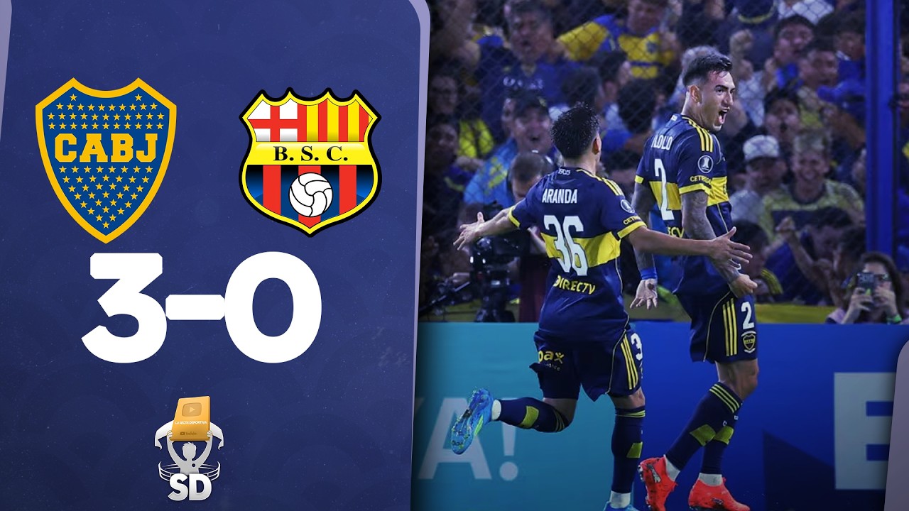 ✅ BOCA JUNIORS 3 BARCELONA SC 0 🏆 RESUMEN COPA LIBERTADORES 2026