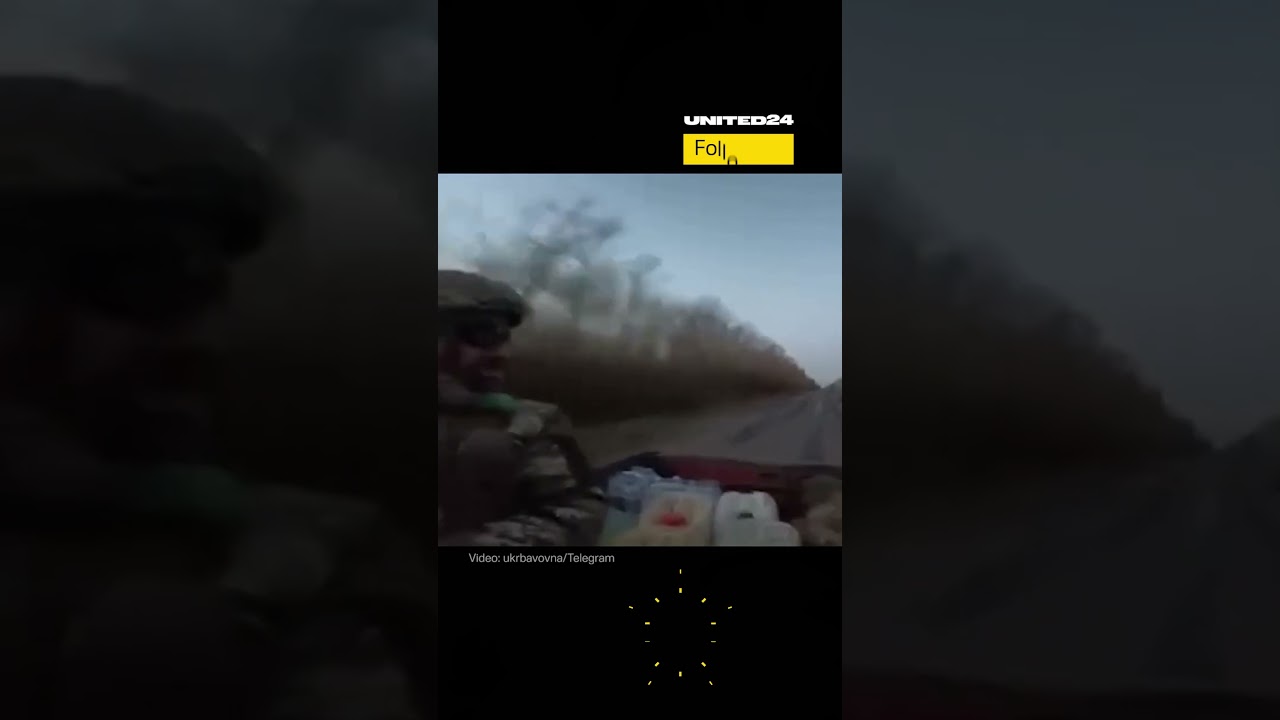 Russian FPV Drone Flies Inches From Ukrainian Pickup Truck #warinukraine
