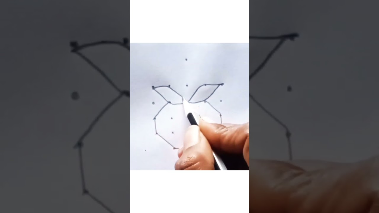 #shorts.. 5&times;4dots easy and best kalash rangoli.. kalash rangoli for daily.. @pratibharangolis