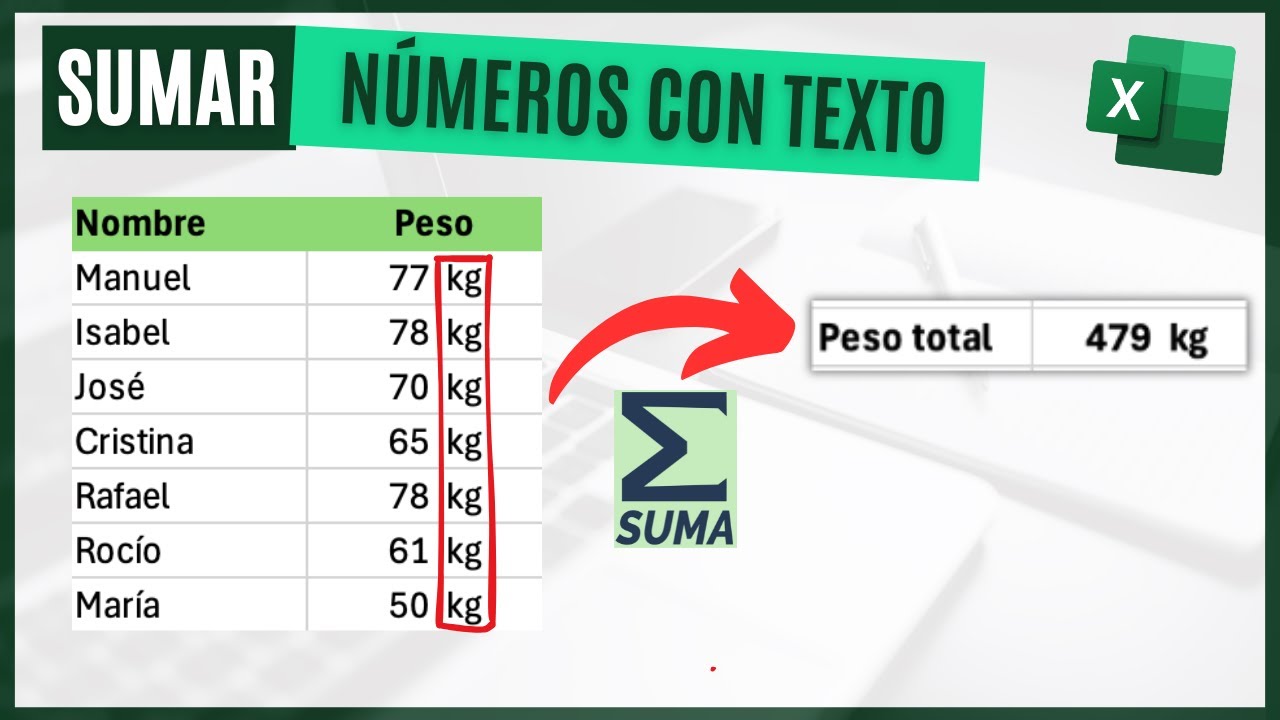 C&oacute;mo SUMAR N&Uacute;MEROS con UNIDADES (TEXTO)