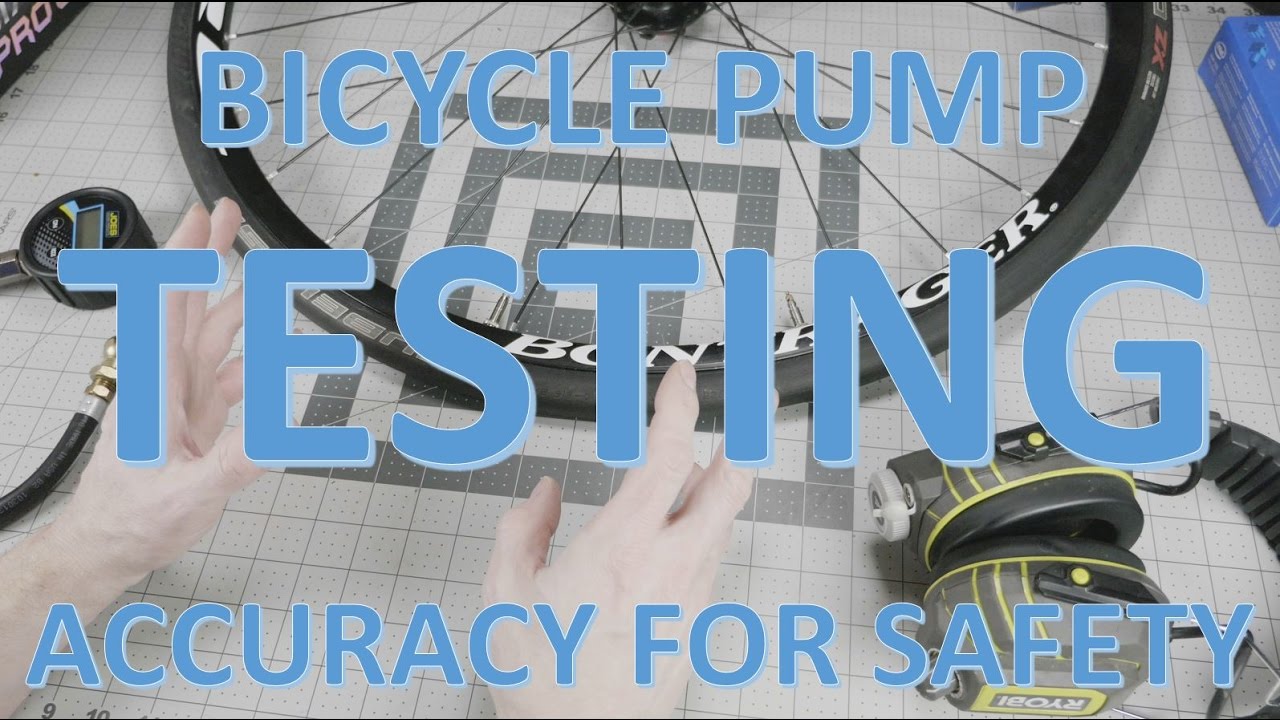 Bike pump accuracy testing helps prevent crashes in the rain