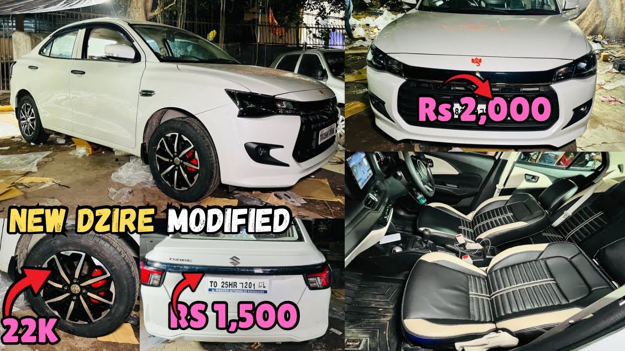 Maruti Dzire Facelift Genuine Parts & Accessories | Dzire facelift 2025 Modified | Dzire Accessories