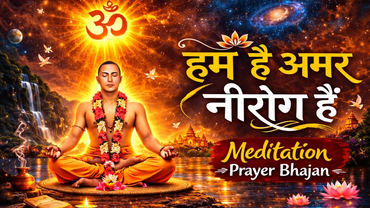 हम है अमर नीरोग है || Divine Meditation Prayer Bhajan || मन को शांत करने वाला ध्यान भजन ॐ #munisamaj
