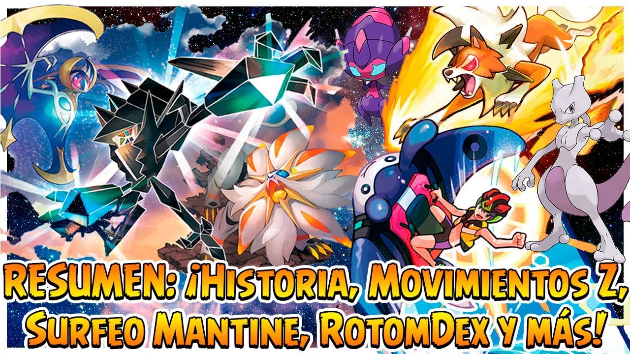 RESUMEN: &iexcl;Historia, Movimientos Z, Surfeo Mantine, Mewtwo y m&aacute;s! - Pok&eacute;mon Ultrasol y Ultraluna