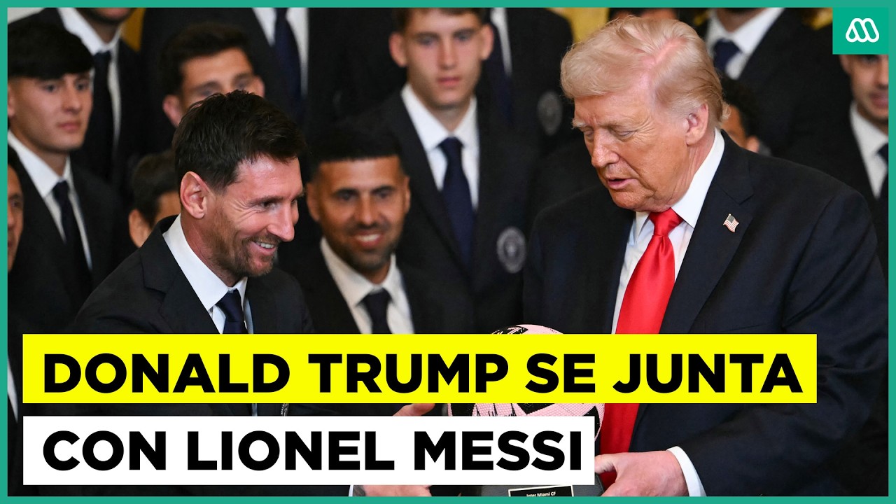 Trump se junta con Messi en la Casa Blanca