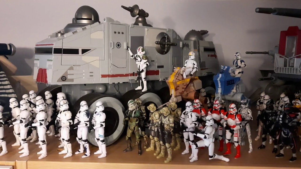 My complete Clone Trooper action figure Army display!
