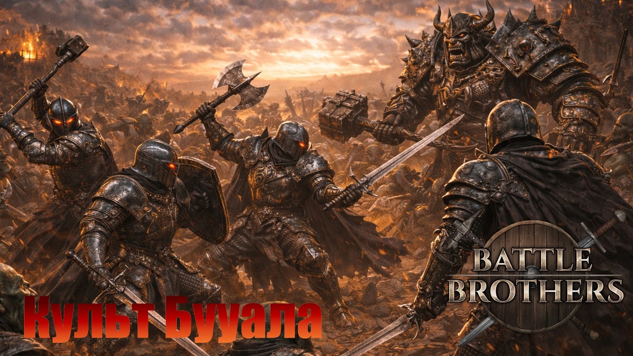 Братья наемники, последователи культа Бууала. Battle Brothers. Часть 19.