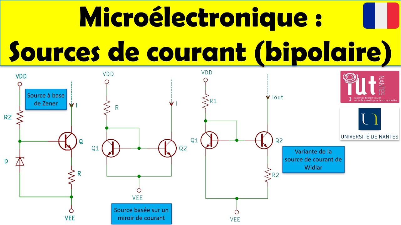 Microélectronique : Sources de courant (technologie bipolaire)