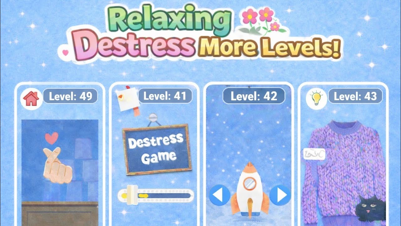✨ More Levels! Destress Relaxing Games 😌✨#relaxinggame #mobilegame #gameplay #mobilegaming 
