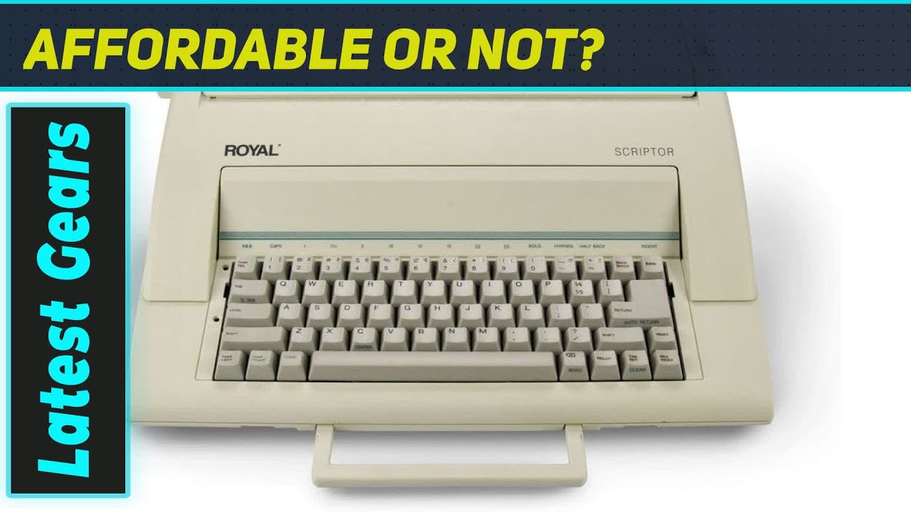ROYAL 69149V Scriptor Typewriter: The Best Renewed Classic for Writers