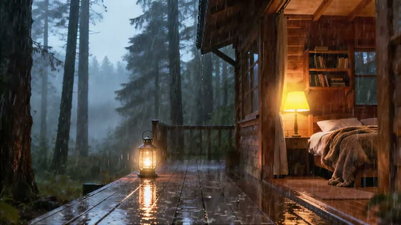 Best Rain in the Forest at Night 🌲 | Sleep Deeply with Rain Sounds